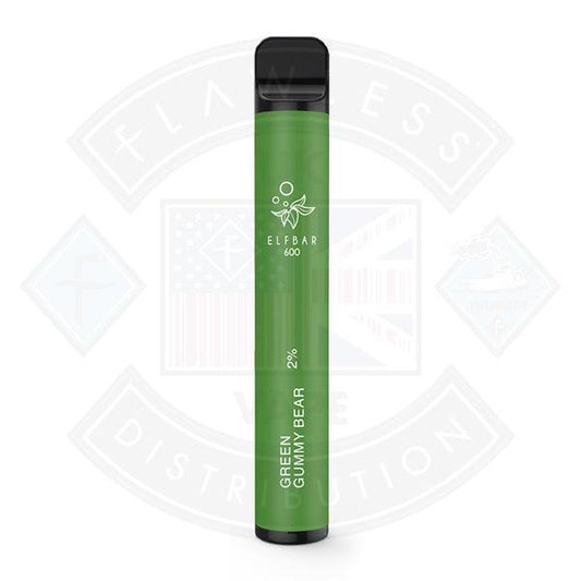 Green Gummy Bear Elf Bar Disposable Vape - Flawless Vape Shop