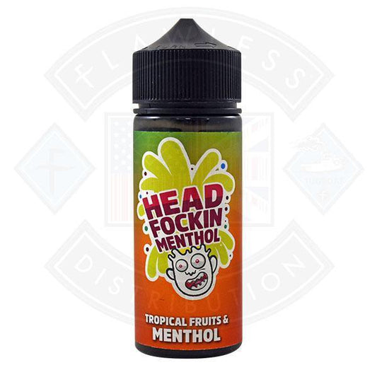 Head Focking Menthol Tropical Fruits & Menthol 0mg 100ml Shortfill - Flawless Vape Shop