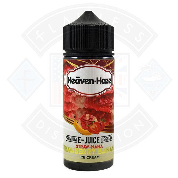 Heaven Haze Straw-Nana Strawberry Banana Ice Cream 0mg 100ml Shortfill - Flawless Vape Shop