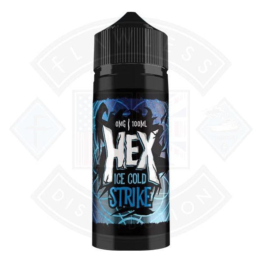 Hex Ice Cold Strike 0mg 100ml Shortfill - Flawless Vape Shop