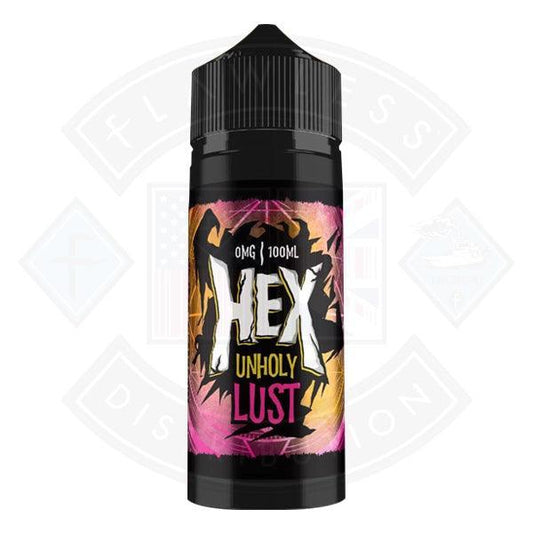 Hex Unholy Lust 0mg 100ml Shortfill - Flawless Vape Shop