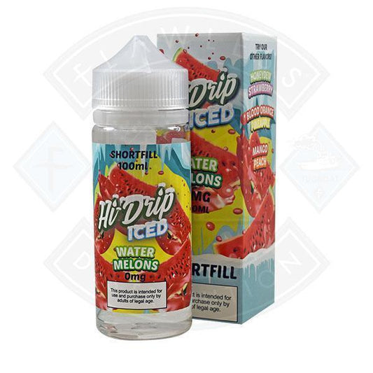 Hi Drip Iced Water Melons 0mg 100ml Shortfill - Flawless Vape Shop