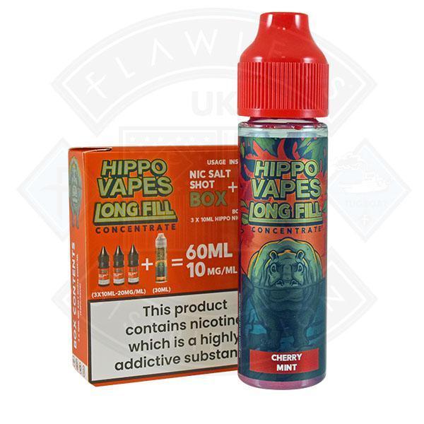 Hippo Vapes Longfill Concentrate Cherry Mint 30ml - Flawless Vape Shop