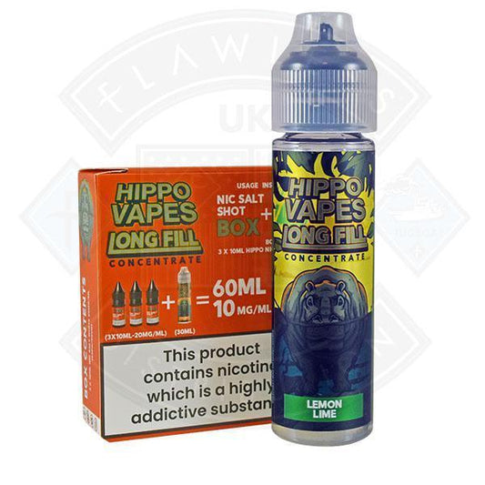 Hippo Vapes Longfill Concentrate Lemon Lime 30ml - Flawless Vape Shop