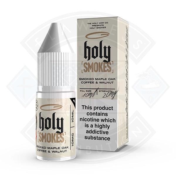 Holy Smokes Salts - Smoked Maple Oak Coffee & Walnut 10ml - Flawless Vape Shop