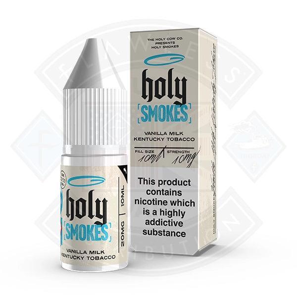 Holy Smokes Salts - Vanilla Milk Kentucky Tobacco 10ml - Flawless Vape Shop