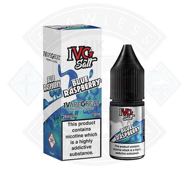 I VG Salt Blue Raspberry 20mg 10ml TPD Compliant e-liquid - Flawless Vape Shop