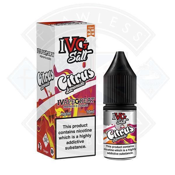 I VG Salt Citrus Lemonade 10mg 10ml TPD Compliant e-liquid - Flawless Vape Shop