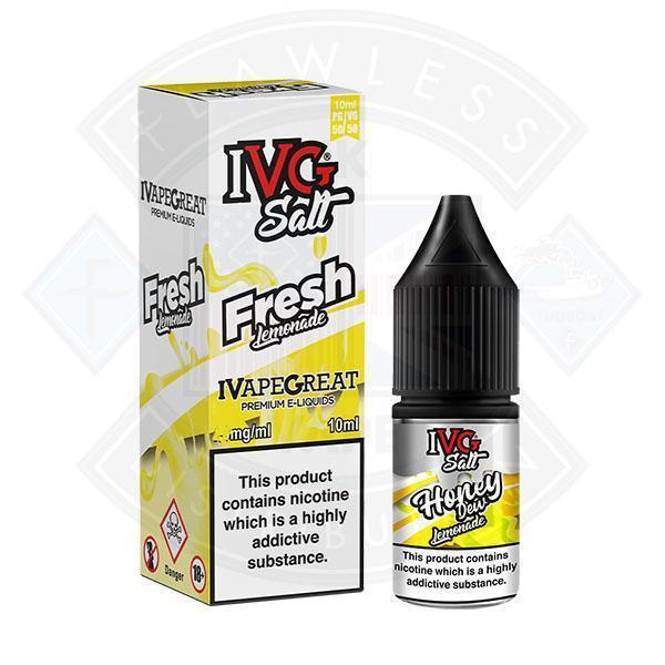 I VG Salt Fresh Lemonade 10mg 10ml TPD Compliant e-liquid - Flawless Vape Shop