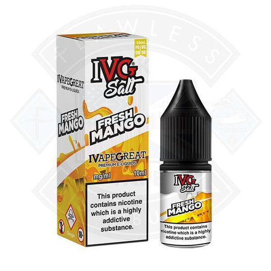 I VG Salt Fresh Mango 10mg 10ml TPD Compliant e-liquid - Flawless Vape Shop