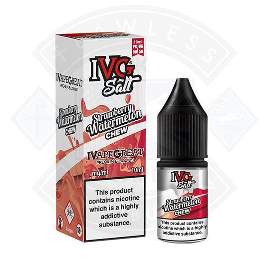 I VG Salt Strawberry Watermelon Chew 20mg 10ml TPD Compliant e-liquid - Flawless Vape Shop