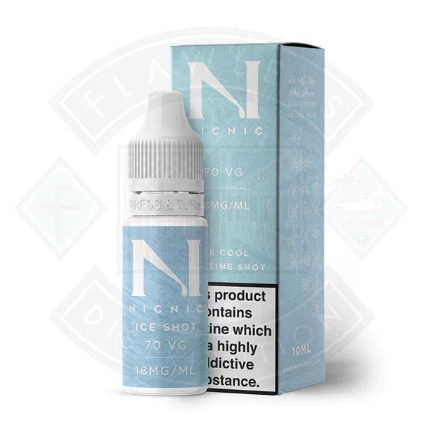 ICE Nicotine Shot by NIC NIC 10ml - Flawless Vape Shop