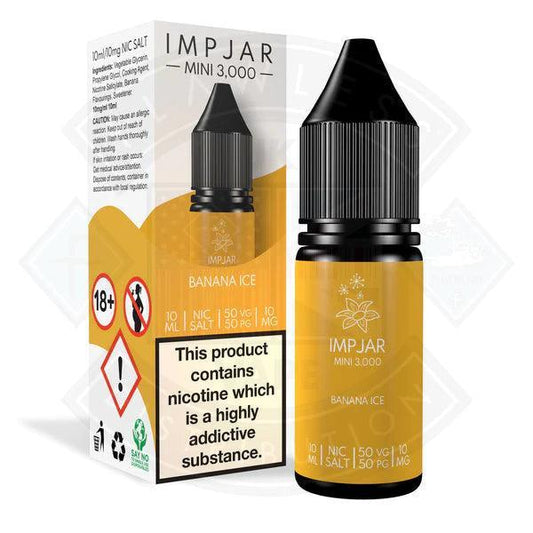 IMP JAR Banana ICE Nic Salt 10ml E-Liquid - Flawless Vape Shop