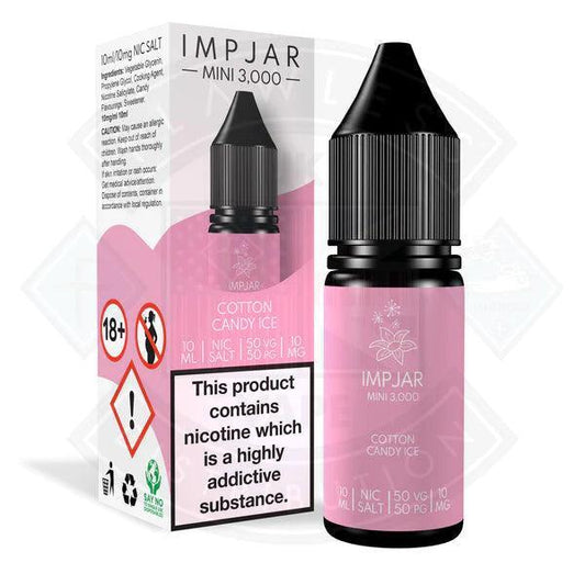 IMP JAR Cotton Candy ICE Nic Salt 10ml E-Liquid - Flawless Vape Shop