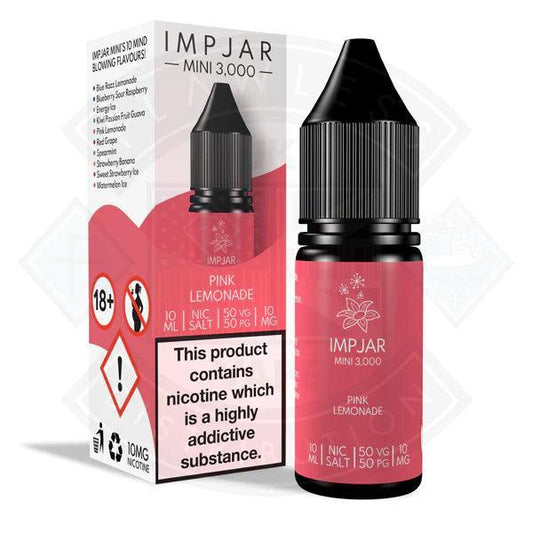 IMP JAR Pink Lemonade Nic Salt 10ml E-Liquid - Flawless Vape Shop