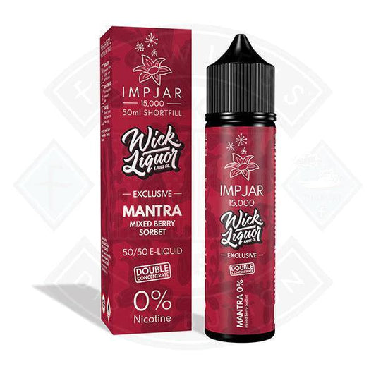 IMP JAR x Wick Liquor Exclusive - Mantra 50ml 0mg Shortfill E-Liquid - Flawless Vape Shop