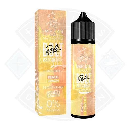 IMP JAR X Zeus Bolt - Peach Lemon 50ml E-Liquid - Flawless Vape Shop