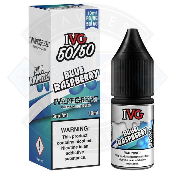 IVG 50:50 Blue Raspberry TPD Compliant e-liquid - Flawless Vape Shop