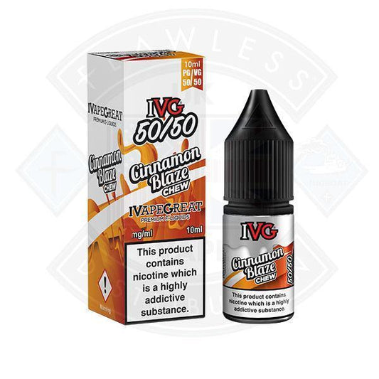 IVG 50:50 Cinnamon Blaze Chew TPD Compliant e-liquid - Flawless Vape Shop