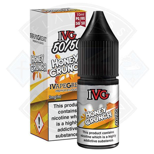 IVG 50:50 Dessert Range - Honey Crunch 10ml - Flawless Vape Shop