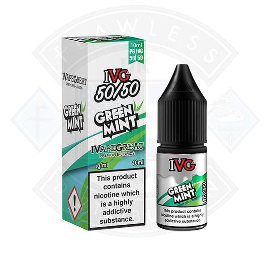 IVG 50:50 Green Mint TPD Compliant e-liquid - Flawless Vape Shop