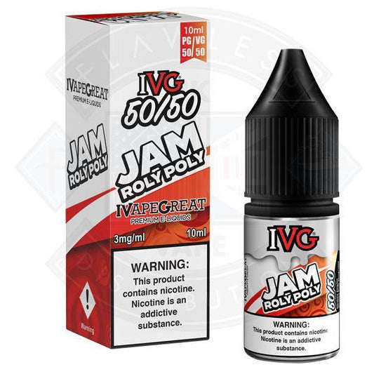 IVG 50:50 Jam Roly Poly TPD Compliant e-liquid - Flawless Vape Shop