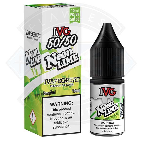 IVG 50:50 Neon Lime TPD Compliant e-liquid - Flawless Vape Shop