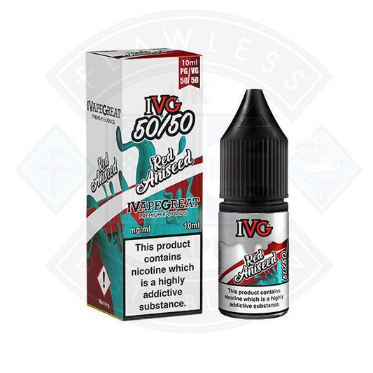 IVG 50:50 Red Aniseed TPD Compliant e-liquid - Flawless Vape Shop