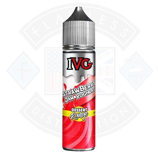 IVG Dessert Range - Strawberry Jam Yoghurt 0mg 50ml Shortfill - Flawless Vape Shop