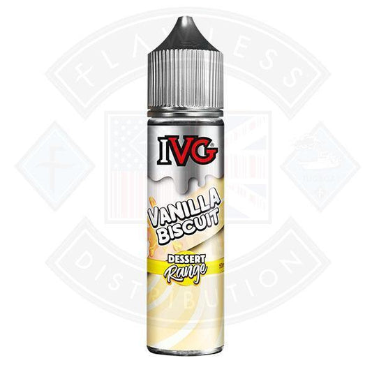 IVG Dessert Range - Vanilla Biscuit 0mg 50ml Shortfill - Flawless Vape Shop