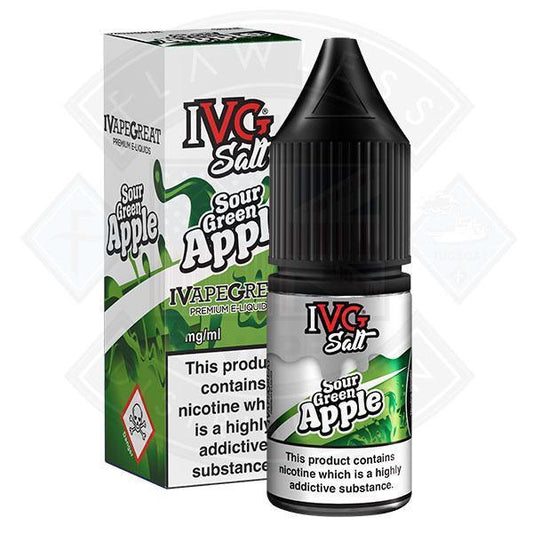 IVG Salt - Sour Green Apple 10ml - Flawless Vape Shop