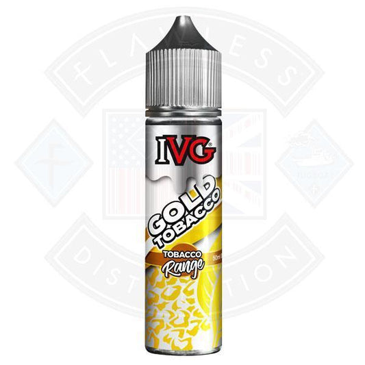 IVG Tobacco Range - Gold 0mg 50ml Shortfill - Flawless Vape Shop