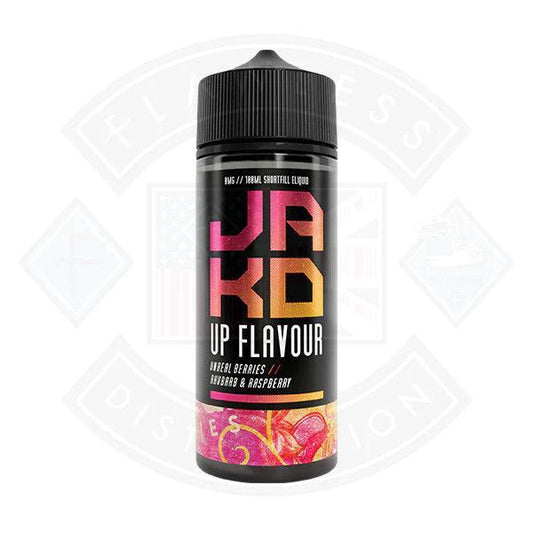 JAK'D Rhubarb & Raspberry 0mg 100ml Shortfill - Flawless Vape Shop