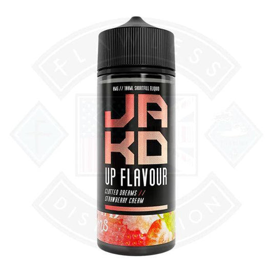 JAKD Clotted Dreams Strawberry Cream 0mg 100ml Shortfill - Flawless Vape Shop