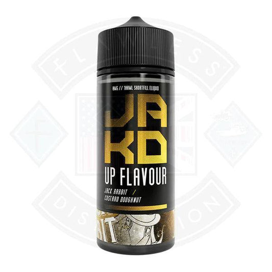 JAKD Jack Rabbit Custard Doughnut 0mg 100ml Shortfill - Flawless Vape Shop