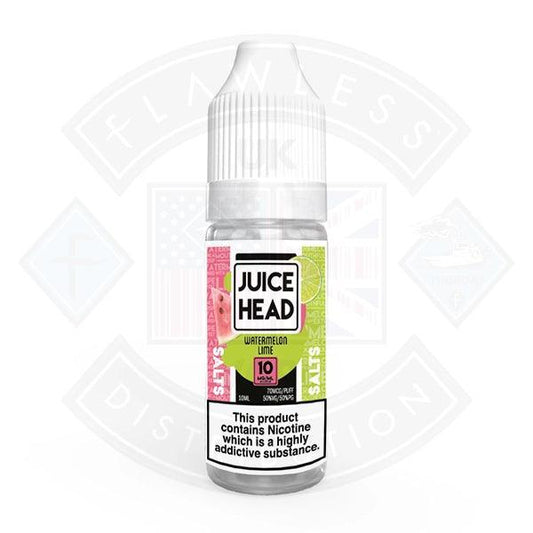 Juice Head Salt Watermelon Lime 10ml - Flawless Vape Shop