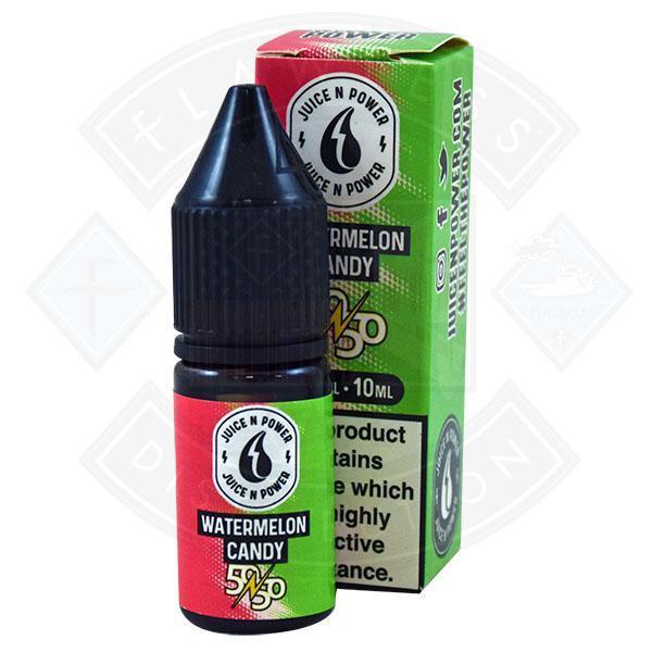 Juice N Power 50:50 Watermelon Candy 10ml - Flawless Vape Shop