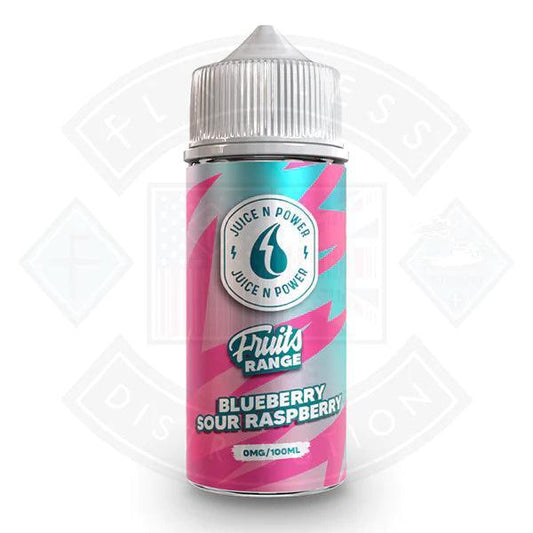 Juice N Power Blueberry Sour Raspberry 0mg 100ml Shortfill - Flawless Vape Shop