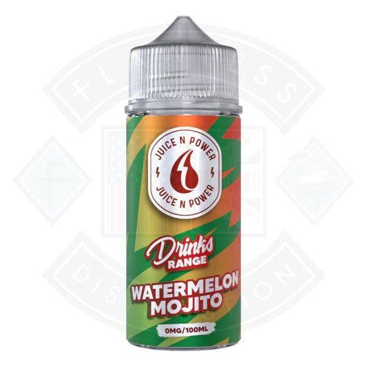 Juice N Power Watermelon Mojito 0mg 100ml Shortfill - Flawless Vape Shop