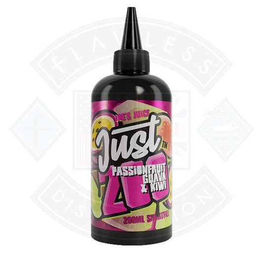 Just 200 by Joe's Juice Passionfruit Guava & Kiwi 0mg 200ml Shortfill - Flawless Vape Shop