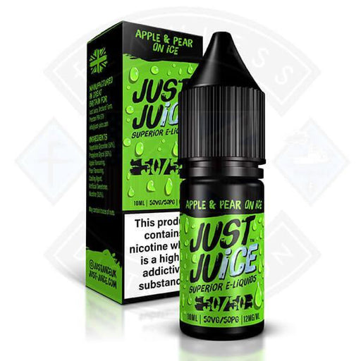 Just Juice 50/50 Apple & Pear on Ice 10ml - Flawless Vape Shop