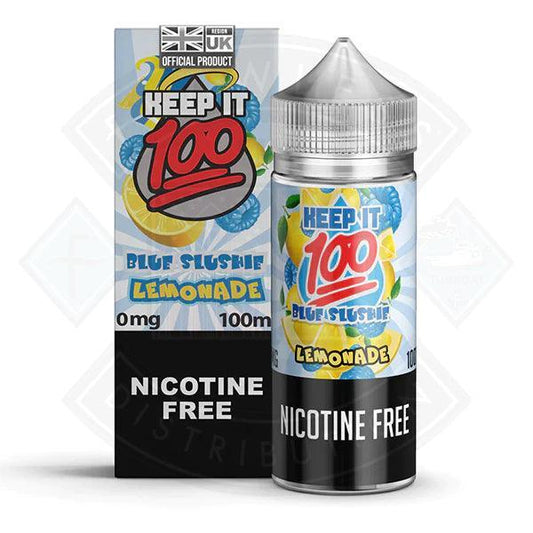 Keep it 100 - Blue Slushie Lemonade - OG Summer Blue 0mg 100ml Shortfill - Flawless Vape Shop