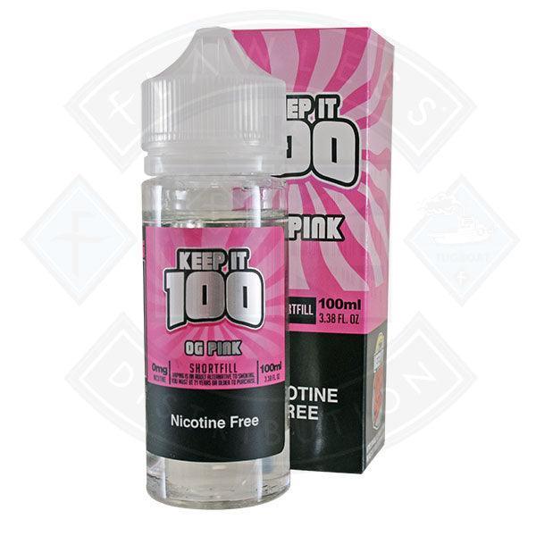 Keep it 100 - Pink Burst 0mg 100ml Shortfill - Flawless Vape Shop