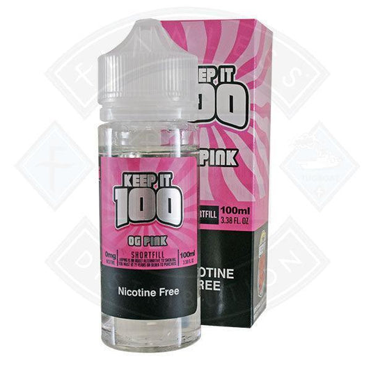 Keep it 100 - Pink Burst 0mg 100ml Shortfill - Flawless Vape Shop