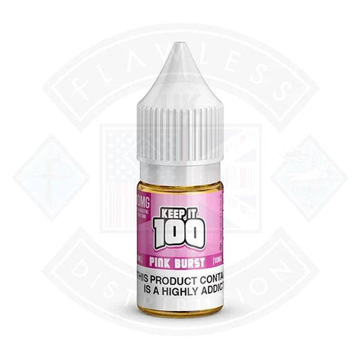 Keep it 100 Pink Burst Nic Salt 10ml - Flawless Vape Shop