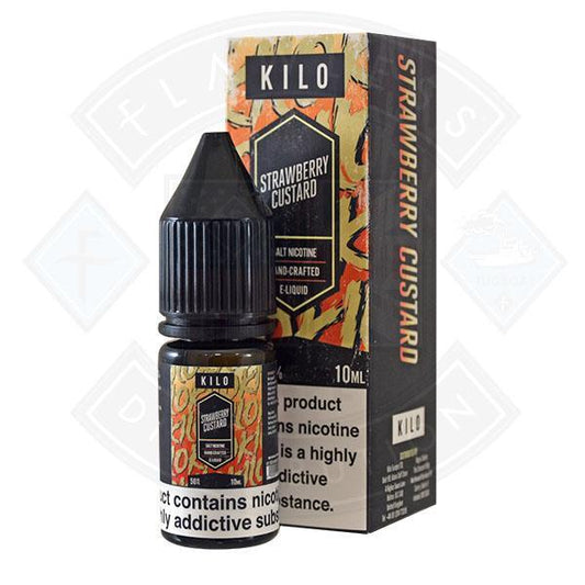 Kilo Salt Nic Strawberry Custard 10ml - Flawless Vape Shop