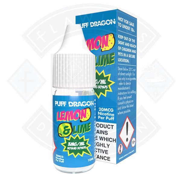 Lemon & Lime by Puff Dragon TPD Compliant - 10ml - Flawless Vape Shop