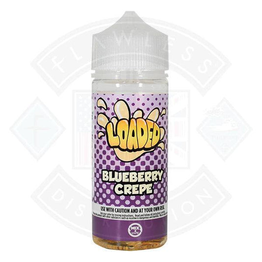 Loaded Blueberry Crepe 0mg 100ml Shortfill - Flawless Vape Shop