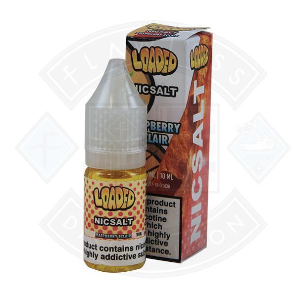 Loaded Nic Salt Raspberry Eclair 10ml - Flawless Vape Shop