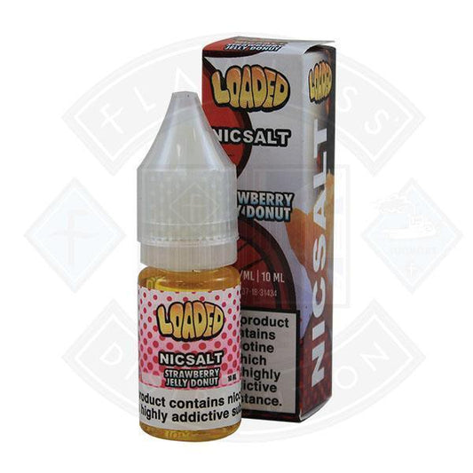 Loaded Nic Salt Strawberry Jelly Donut 10ml - Flawless Vape Shop